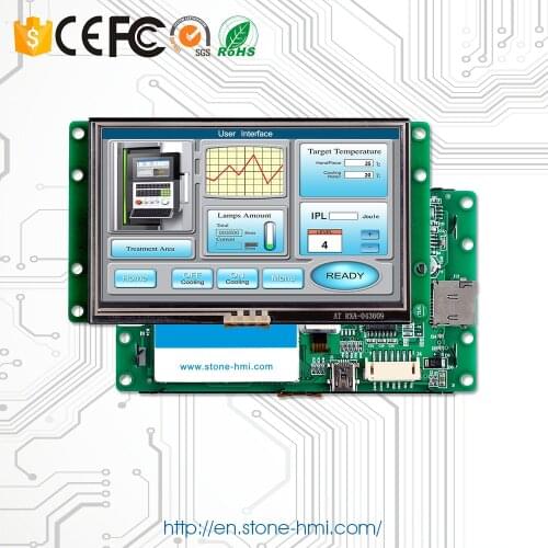 7 Inch Human Mchine Interface Programmable Smart TFT LCD with Program + Touch Screen for Equipment Control Panel