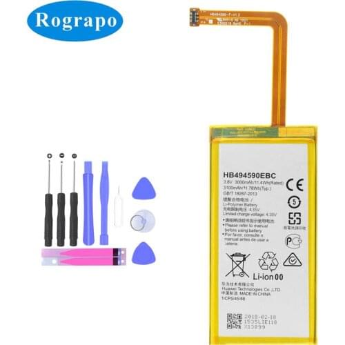 3100mAh Battery HB494590EBC For HUAWEI Honor 7 G620 G628 Glory PLK-TL01H ATH-AL00 PLK-AL10 Bateria Batterie Phone Batteries