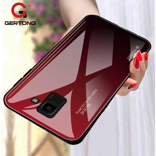Tempered Glass Case For Samsung Galaxy J4 J6 Plus J8 2018 A22 A82 A32 A72 A52 A6 A8 Plus A7 2018 Luxury Phone Cover Bags Cases
