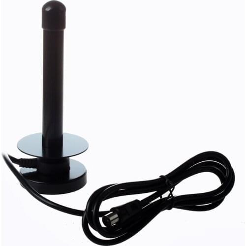 Black 25 DBI DVB-T TV HDTV Digital Antenna with Male Connector