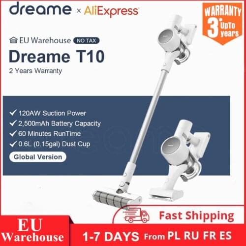 Global Version Xiaomi Dreame T10 Handheld Wireless Vacuum Cleaner T20 Household Sweeping Cyclone Suction Multi Functional Brush