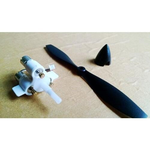 Hollow cup motor gear group(3 pcs of 7mm motor) with Propeller and cowling
