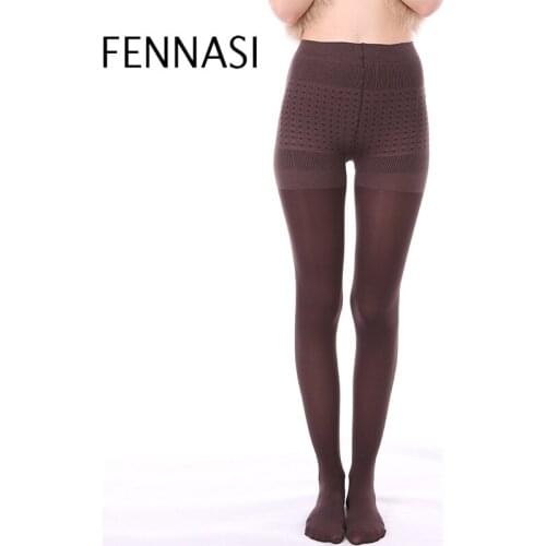 FENNASI Warm Tights Women High Waist Nylons Lady Sexy Tights Compression Plus Size Pantyhose Print Sexy Seamless Pantyhose