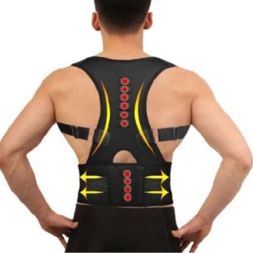 Magnetic Therapy Posture Corrector, Upright Waist Back Pain Support Spine Apparatus To Prevent Hunchback Shoulder Posture