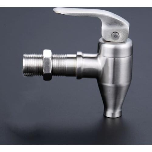 1Pc 16mm Stainless Steel Wine Beer Water Faucet Tap Draft Beer Drinks Beverage Dispenser Spigot Coffee Machine Beer Kegs Faucet