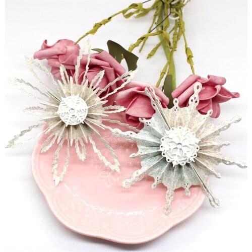 KSCRAFT Snowflake Rosettes Metal Cutting Dies Stencils for DIY Scrapbooking Decorative Embossing DIY Paper Cards