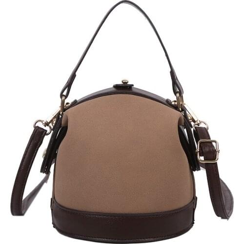 2020 New Vintage Crossbody Bucket Bag Luxury Women Bag Female Shoulder Handbags Zipper Messenger Crossbody Bags