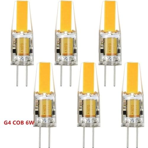 New High quality AC/DC 12V G4 LED 3W 6W NEW COB Corn Light SMD bulb Super bright Replace Halogen Lamp Led Light