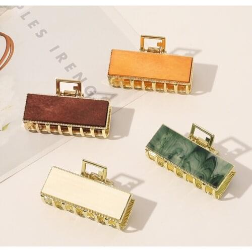 New Material Wood Claw Clip Big Size Hair Claw Clips Large Makeup Hair Styling Acrylic Barrettes For Women Hair Accessories Gift