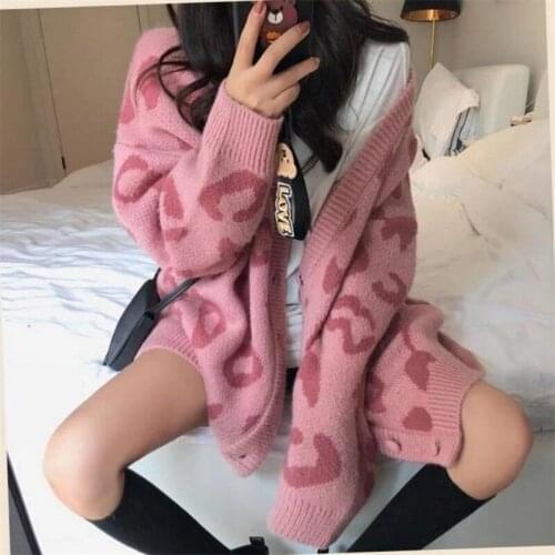 Autumn Winter Women Jacquard Open Front Sweater Long Sleeve Cardigan Loose Coat Long Sweater Knitted Top Jacket y2k sweaters
