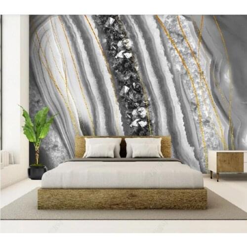 Papel de parede light luxury crystal marble pattern agate stone background wall 3d wallpaper,bedroom KTV bar mural wall decor