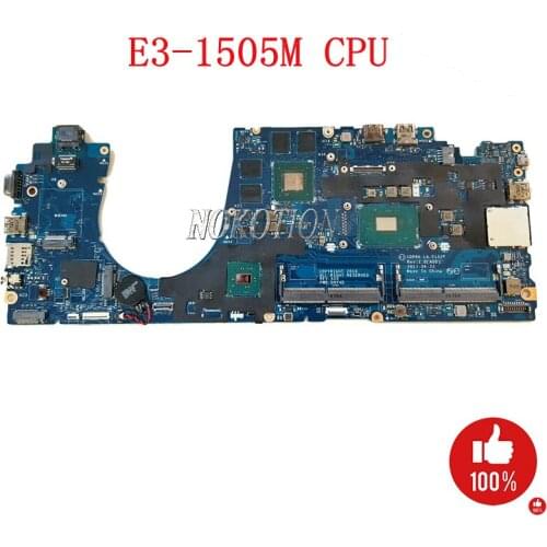 NOKOTION LA-E152P CN-0CMN4N 0CMN4N CMN4N CDP80 For Dell Precision 3520 motherboard E3-1505M CPU 3.0GHz Quadro M620+HD630 GPU