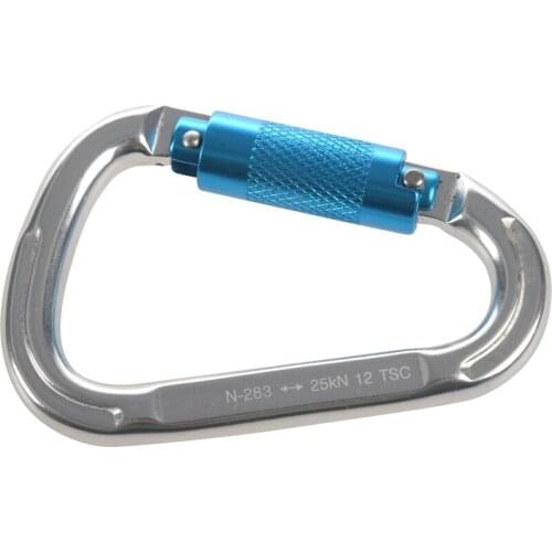 Professional Master Lock Pear-Shape Screw Gates Buckle Lock Carabiner Rock Climbing Equipment Outdoor 30Kn