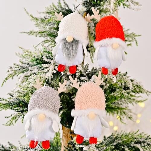 Christmas Decoration XmasLamb Hat Faceless Doll Pendant Christmas Pendant Ornament Xmas Gifts Navidad 2022 New Year новый год