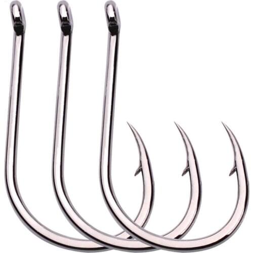 HOT 200Pcs Strong Carbon Steel Sharp Single Fish Fishing Hooks Bait Tackle Tool Sharp Single Fish Fishing Hooks Bait Tackle Tool