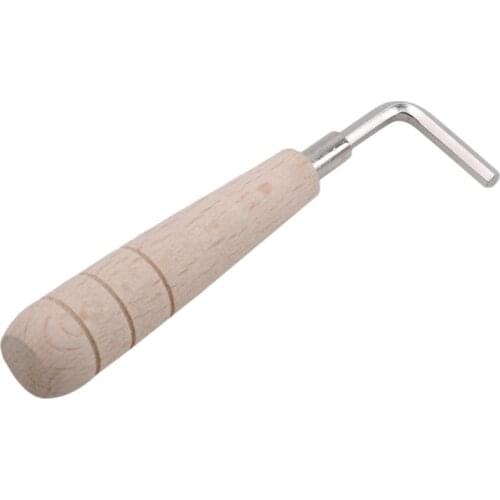 Guitar Neck Wrench Allen Key Wooden Handle Mandolin Ukulele Luthier Tool Truss Rod Guitar Adjust Wrench Hex Curvature
