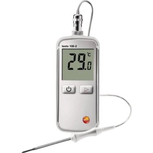 Testo 108-2 Waterproof Food Temperature Meter 0563 1082 Temperature Measuring Instrument With Lockable T Type Probe