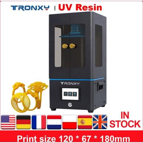 Tronxy UV Resin 3D Printer High Precision LCD Light Curing 3D Printer with 3.5 Inch Touchscreen 2K Screen Support Off-line Print