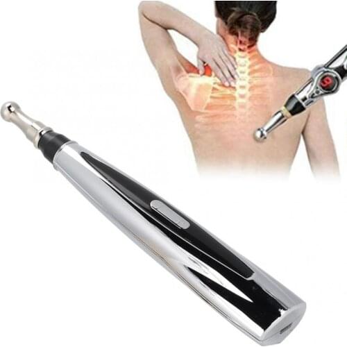 USB Electric Acupuncture Pen Pain Stress Relief Massage Pen Health Care Device Acupoint Massager