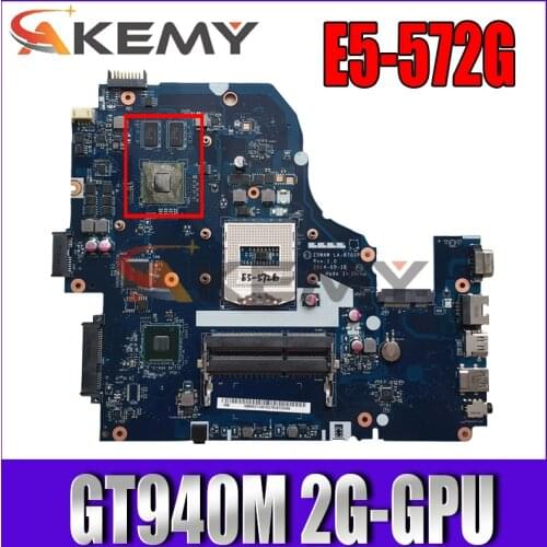 Z5WAW LA-B702P motherboard for ACER E5-572 E5-572G Laptop motherboard PGA947 HM87 GT940M 2G DDR3 100% test work