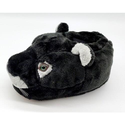 Leopard Winter Plush Home Floor Shoes House Slippers Children special Women Anime Cartoon Slippers Lovers Warm Woman Slippers