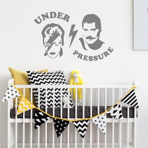 Under Pressure Famous Words Stickers Bedroom Wallpaper Wall Decal Kids Baby Rooms Decor Vinyl Wall DW3533