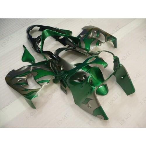Zx 9r 2001 Full Body Kits Zx 9r 2001 Fairings Zx-9r 2000 - 2001 Body Kits Pearl Green Silver