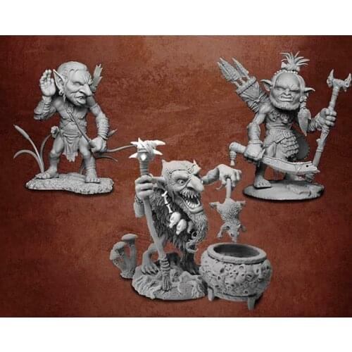 1/32 54mm ancient warrior man include 3 Resin figure Model kits Miniature gk Unassembly Unpainted