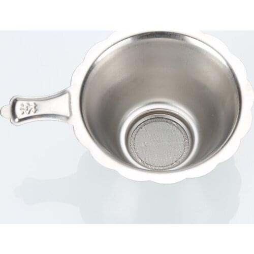 1pcs Double-layer Fine Mesh Tea Strainer Filter Sieve Stainless Steel tea strainers Leaf Teapot Spice Filter Kitchen Accessories