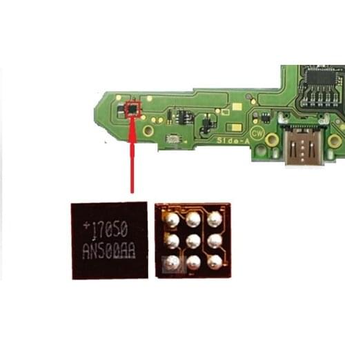 10pcs Replacement MAX17050 +17050 MAX17050X+T10 BGA9 Battery power detection IC For Nintendo switch