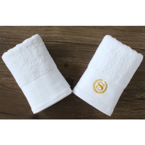 High quality towel, 100% cotton, logo embroidery is available for star hotels, beauty salon, spa, or as corporate gifts