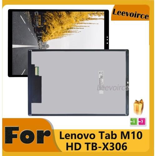 100% Tested For Lenovo Tab M10 HD 2nd Gen TB-X306F TB-X306X TB-X306 TB X306 LCD Display Touch Screen Digitizer NEW Assembly