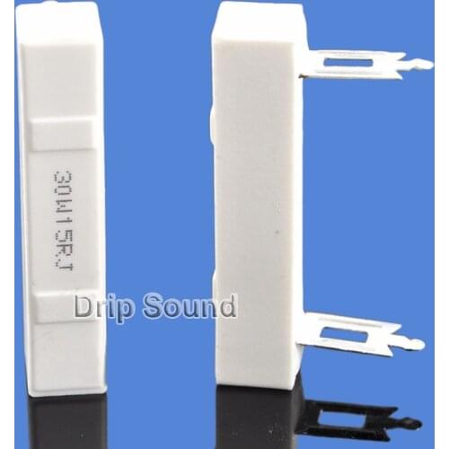 2pcs 6.8Ohm-22Ohm 30W Speaker Frequency Divider Audio Stereo Crossover Ceramic Resistance Cement Resistor