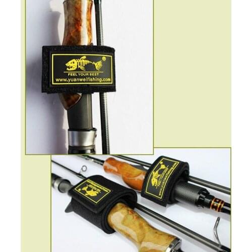 2PCS/Lot YUANWEI Lure Fishing Rod Belt Rod Strap Rod Tie Suspenders Wrap Bundle Elastic Fishing Accessories Fishing Tackle A137