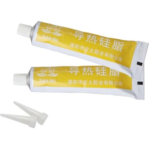 2pcs Thermal Conductive Silicone Heating Element Triode Chip Computer Notebook CPUmain Board LED Lights Heat Dissipation Cream