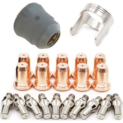 22 Pieces IPT-60 PT-60 IPT-40 PT40 Plasma Cutting Torch Electrode Protective Cover Holder CNIM Hot