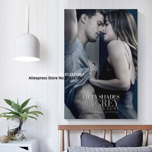 Fifty Shades of Grey Lust Poster Movies Poster Poster Decorative Painting Canvas Wall Art Living Room