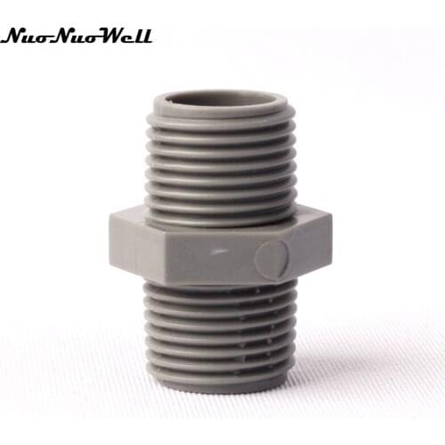 8pcs NuoNuoWell 1/2" Male Straight Connector for Garden Micro Drip Irrigation Watering System Aquarium Supplies Hose Connector