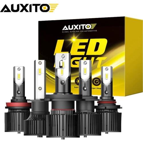 AUXITO 2x 50W 16000LM H8 H9 H16JP H11 Headlight H4 H7 H1 LED Light 9003 9005 9006 Headlamp Car Auto Lamp LED Bulb 6000K White