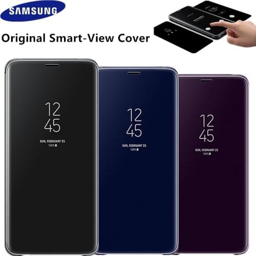 Original Samsung Mirror Smart View Flip Case For Samsung Galaxy S10/S10+/S9/S8 Plus/Note9/Note8 Phone LED Cover S-View Cases