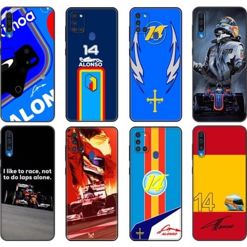 Black tpu Case For Samsung Galaxy A50 50S A30S A10 A01 A11 A21S A31 A41 A51 A71 M21 M30S S10 LITE Cover Fernando Alonso