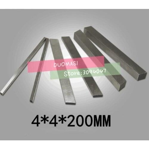 HRC60 4*4*200mm High-speed steel Sharp steel STEEL BILLETS blade Flat HSS Turning tool DIY knife material, Lathe tool