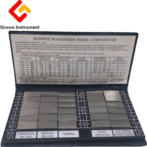 HY-3 Surface Roughness Comparison Sample Block Notebook Sample 30 Blocks Ra0.05-12.5mm Roughness Sample Block