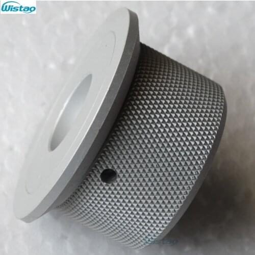 IWISTAO Solid Potentiometer Knob Straw Hat Whole Aluminum Switch for HIFI Amp Outer OD 50mm H28mm ID6mm Silver DIY Free Shipping