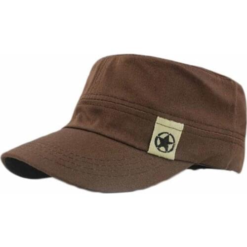 Home&Nest Summer Hat Unisex Women Men Flat Roof Military cap Cadet Patrol Bush Hat Baseball Field Cap Snapback Casual Caps #0713