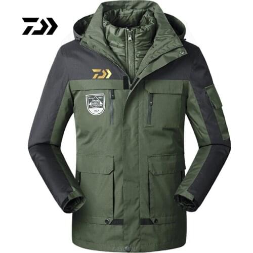 Daiwa Mens Outdoor Sports Fishing Jacket Warm Down Mountaineering Ski Suit fishing Jacket