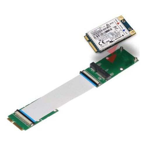 MINI PCI-E *mSATA Flexible FPC Flexible Cable Extension Cable MiniPCI-E to 8-bit SIM Card Slot
