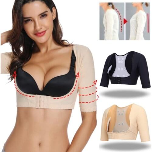 Miss Moly Seamless Arm Shaper Chest Lifter Corrective Underwear Invisible Slimming Shapewear Body Slimmer Modeling Tops Corset