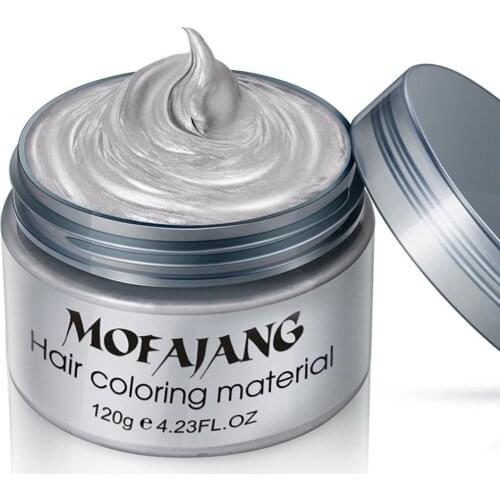 Fashion Gray Hair Dye Mud Hair Coloring Material Styling One-Time Hair Wax Disposable Easy To Wash Plants Component Hot New