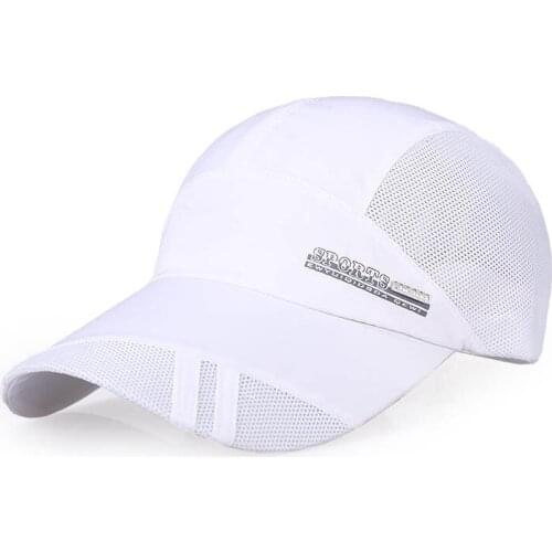 Fashion Mens Baseball Cap Adjustable Outdoor Sport Running Snapback Bone Summer Sun Hat Breathable Thin Mesh Fast Drying Caps